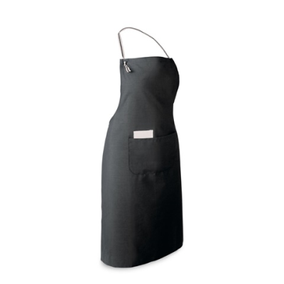 CHIVES APRON in Cotton & Polyester (150 G & M²) in Black