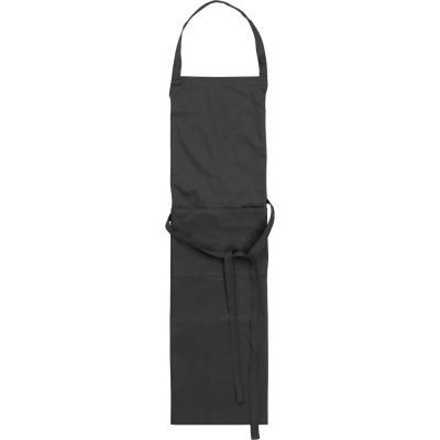 COTTON APRON in Black