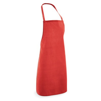 CURRY APRON in Cotton & Polyester (180 G & M²) in Red