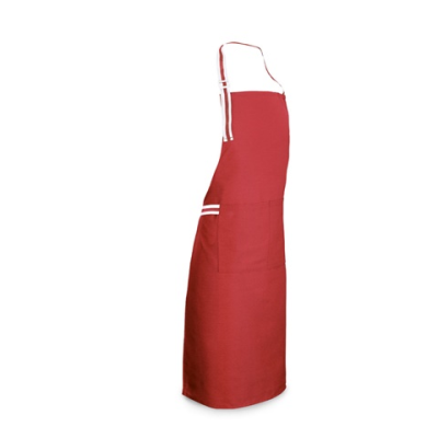 GINGER APRON in Cotton & Polyester in Red