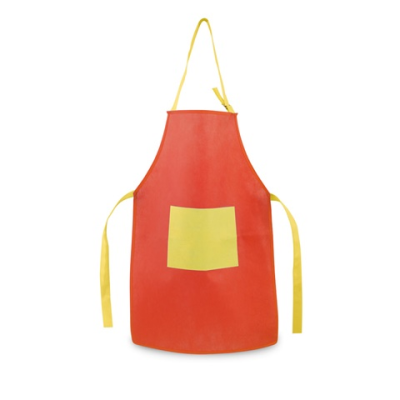 LAVENDER CHILDRENS NON-WOVEN APRON (80 G & M²) in Red