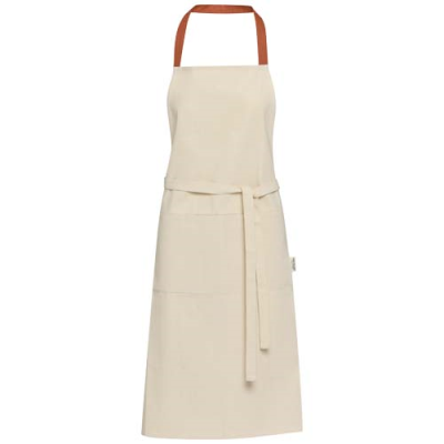 NIA 200 G & M² RECYCLED COTTON APRON in Brick