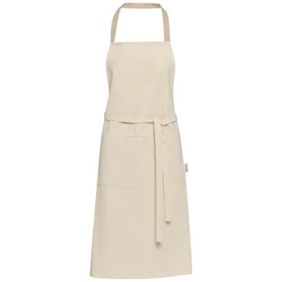 NIA 200 G & M² RECYCLED COTTON APRON in Oatmeal