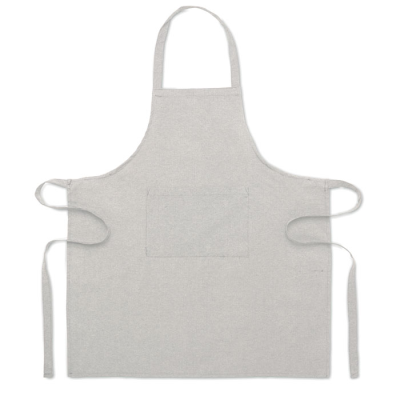 RECYCLED COTTON KITCHEN APRON in Grey