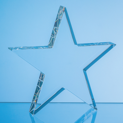 10CM FREE STANDING OPTICAL CRYSTAL STAR AWARD