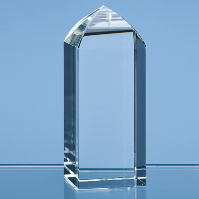 10CM OPTICAL CRYSTAL MINI TOWER RECTANGULAR