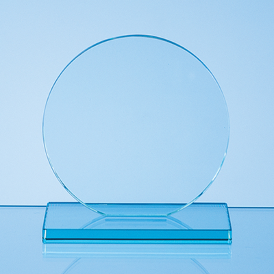 10CM x 10MM JADE GLASS CIRCLE AWARD