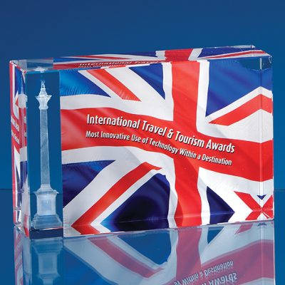 12CM x 8CM x 4,5CM OPTICAL CRYSTAL RECTANGULAR