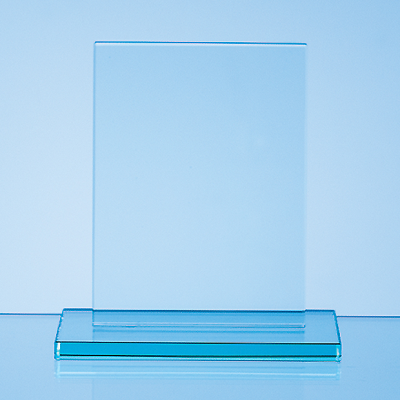 12CM x 9CM x 10MM JADE GLASS RECTANGULAR AWARD