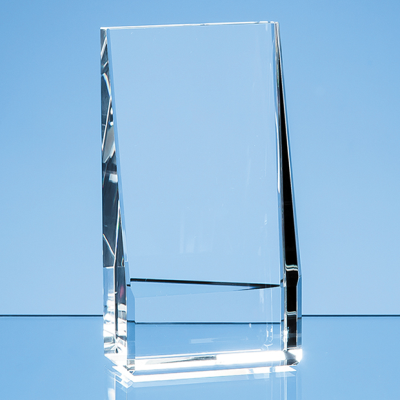 16,5CM OPTICAL CRYSTAL VERTICAL SLOPE AWARD