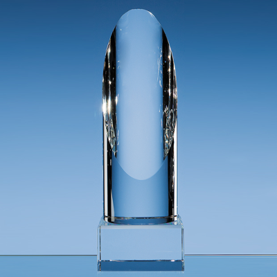 19,5CM OPTICAL CRYSTAL CYLINDER AWARD