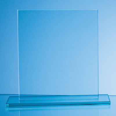 20CM X 17,5CM X 10MM JADE GLASS RECTANGULAR AWARD