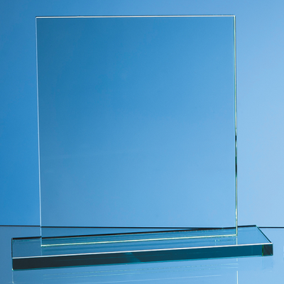 20CM x 17,5CM x 12MM JADE GLASS RECTANGULAR AWARD