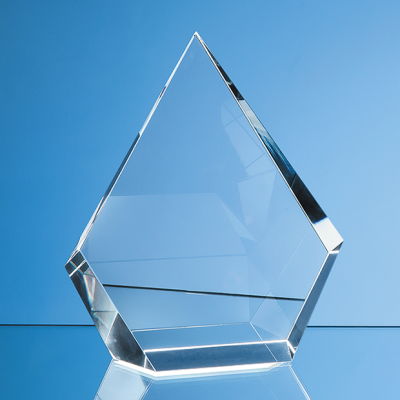 21CM OPTICAL CRYSTAL FACET DIAMOND AWARD