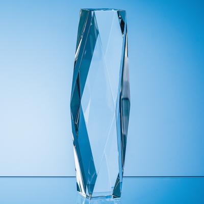 25,5CM OPTICAL CRYSTAL GENESIS COLUMN AWARD