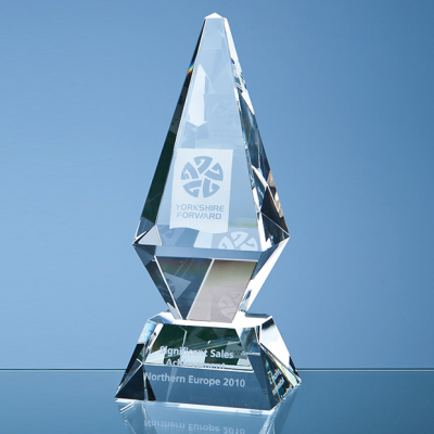 25CM OPTICAL CRYSTAL GLACIER AWARD