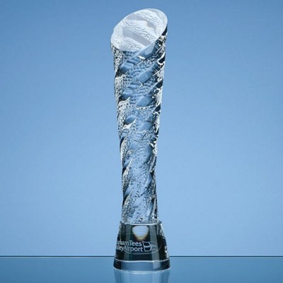 25CM OPTICAL CRYSTAL HUBBLE AWARD; PRESENTATION BOX: INC