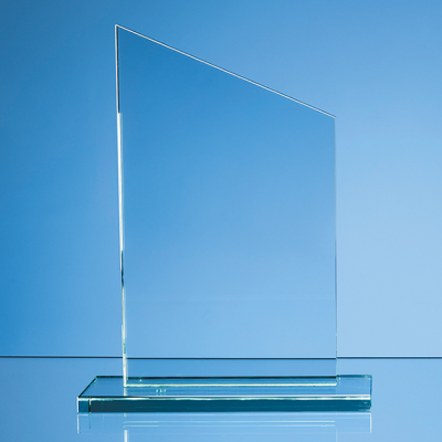 25CM x 15CM x 12MM JADE GLASS SLOPE AWARD