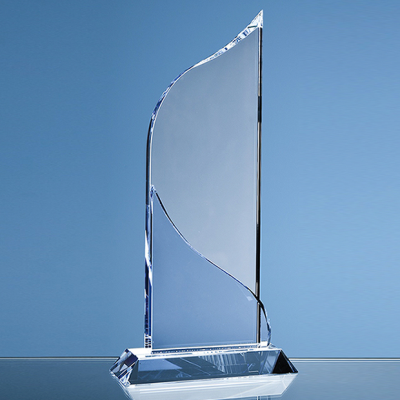 28CM OPTICAL CRYSTAL GRAND BLEU AWARD