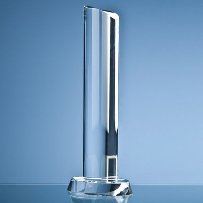 30,5CM OPTICAL CRYSTAL OVAL COLUMN AWARD