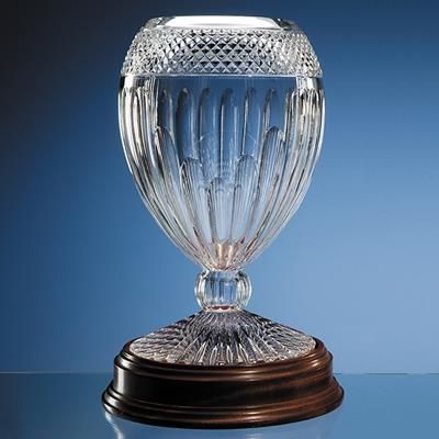 35CM MARIO CIONI LEAD CRYSTAL ORPHOS VASE; PRESENTATION BOX: INC