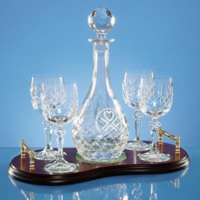 5PC WINE SET WOOD BASE; PRESENTATION BOX: INC