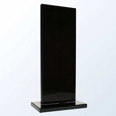 BLACK HONORARY RECTANGULAR GLASS AWARD