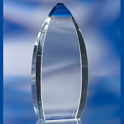 BLUE TIP GLASS AWARD TROPHY