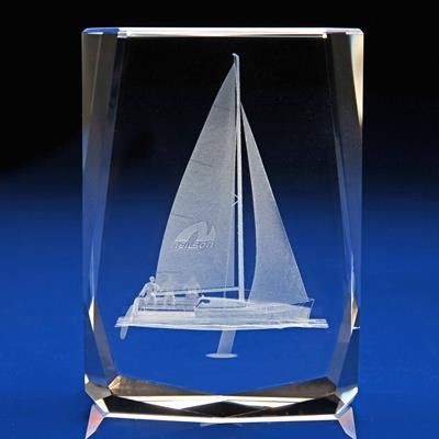 CHAMONIX CRYSTAL AWARD with 3D Engraving