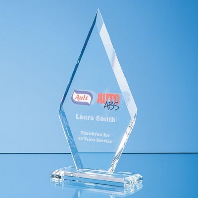 CLEAR TRANSPARENT GLASS LE DIAMOND AWARD in a Gift Box