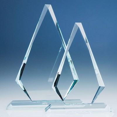 CLEAR TRANSPARENT GLASS WINDSOR DIAMOND AWARD