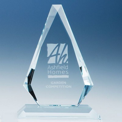 CLEAR TRANSPARENT GLASS WINDSOR DIAMOND AWARD