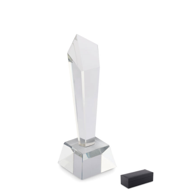 CRYSTAL AWARD in a Gift Box in White