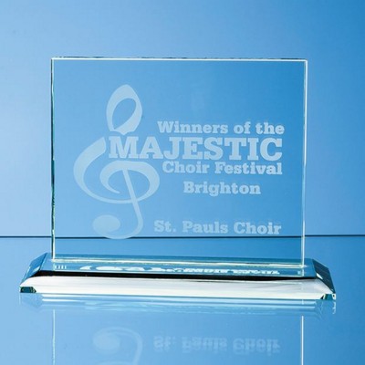 JADE GLASS HORIZONTAL RECTANGULAR AWARD