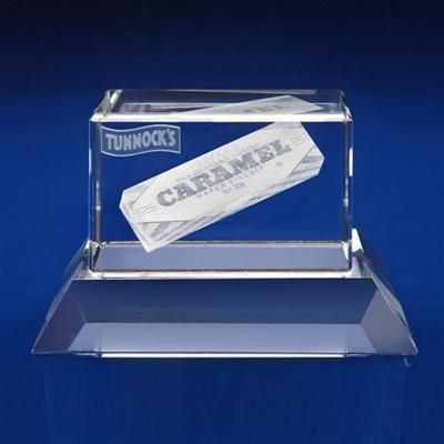 MILANO AWARD MODERN CRYSTAL AWARD DESIGN WHICH FEATURES AN ANGLE CUT BASE