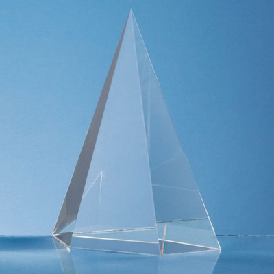 OPTICAL CRYSTAL GLASS FACET POINT AWARD