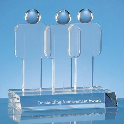 OPTICAL CRYSTAL GLASS TEAMWORK AWARD