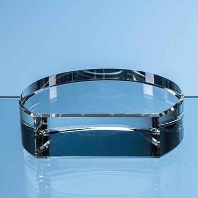 OPTICAL CRYSTAL SEMI CIRCLE BASE with Flat Front