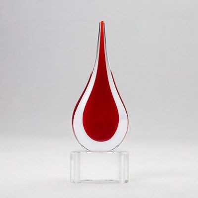 RED TEARDROP ON BASE AWARD