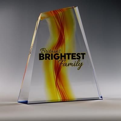 SUMMIT TROPHY CRYSTAL GLASS AWARD