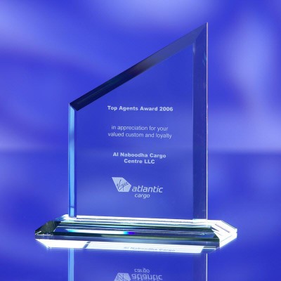 TRAPEZIUM JADE GLASS AWARD TROPHY