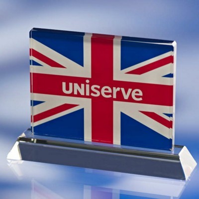 UNION JACK GLASS AWARD TROPHY