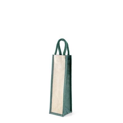 1-BOTTLE CT GREEN ECO JUTTON WINE BAG STURDY AND SIMPLE GIFT BAG