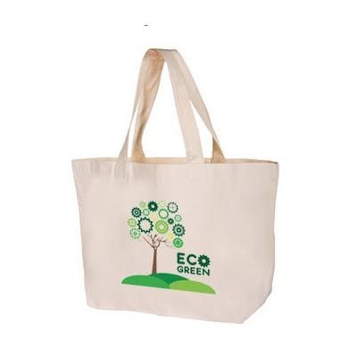 100% NATURAL ECO FRIENDLY COTTON SUSTAINABLE SUPER SIZE SHOPPER TOTE BAG