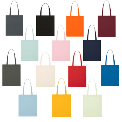 100% ORGANIC COTTON ECO SHOPPER TOTE BAG