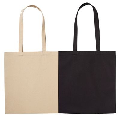 100% RECYCLED COTTON 280GSM CANVAS SHOPPER with Long Handles