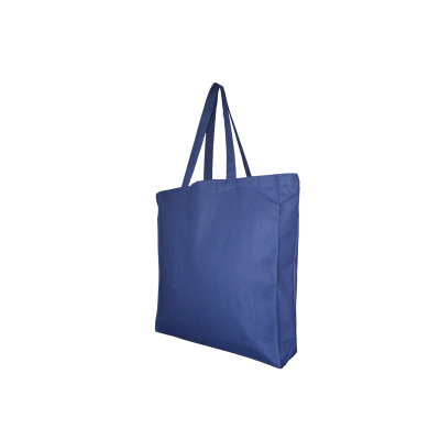 10OZ DYED CANVAS SHOPPER TOTE BAG with Gusset