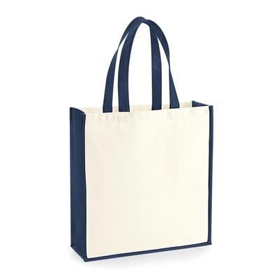 12OZ BIODEGRADABLE CANVAS SUSTAINABLE TOTE BAG with Contrast Colour Trim & Handles