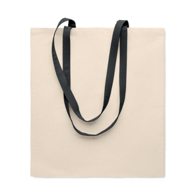 140 GR & M² COTTON SHOPPER TOTE BAG in Black