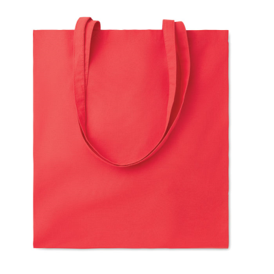 140 GR & M² COTTON SHOPPER TOTE BAG in Red